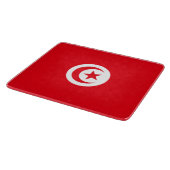 チュニジア国旗(チュニジア)(イスラム三日月) カッティングボード (角)