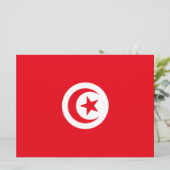 チュニジア国旗(チュニジア)(イスラム三日月) カード (スタンド正面)