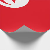 チュニジア国旗（チュニジア）（イスラム三日月） ラッピングペーパー (角)