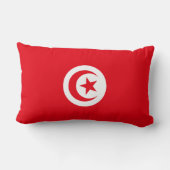 チュニジア国旗（チュニジア）（イスラム三日月） ランバークッション (裏面)