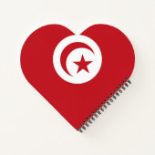 チュニジア国旗 ノートブック (裏面)