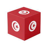 チュニジア国旗 フォトキューブ (裏面アングル)
