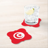 チュニジア国旗 ペーパーコースター (インサイチュ)