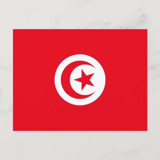 チュニジア国旗 ポストカード (正面)