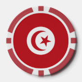 チュニジア国旗 ポーカーチップ (正面)
