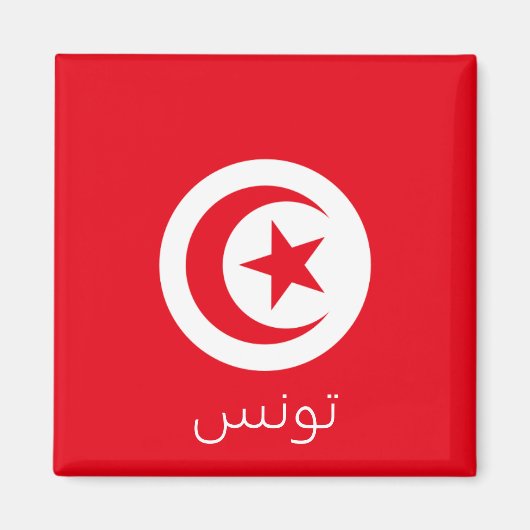 チュニジア国旗 マグネット (正面)