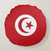 チュニジア国旗 ラウンドクッション (正面)