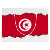 チュニジア国旗 ラージペーパーバッグ (裏面)