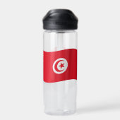 チュニジア国旗、愛国心チュニジア ウォーターボトル (背面)