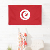 チュニジア国旗 横断幕 (インサイチュ)