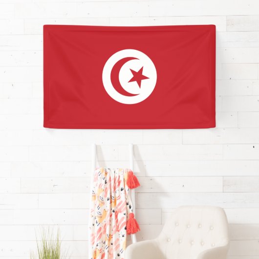 チュニジア国旗 横断幕 (インサイチュ)