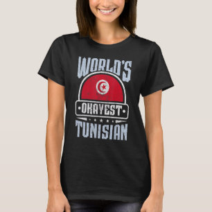 チュニジア国旗 誇り高きチュニジア人 男女 2 Tシャツ