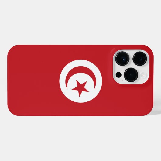 チュニジア国旗 iPhoneケース (裏面横)
