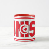 チュニジア愛国的なコーヒーとシピン マグカップ (中央)