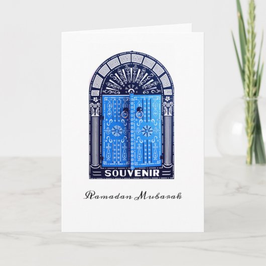 チュニジア折り畳みグリーティングカード カード (正面)