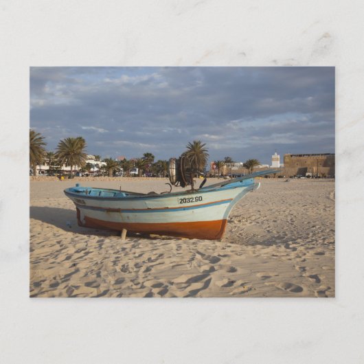 チュニジア、キャップボン、ハマメット、水辺、カスバ ポストカード (正面)