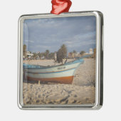チュニジア、キャップボン、ハマメット、水辺、カスバ メタルオーナメント (左)