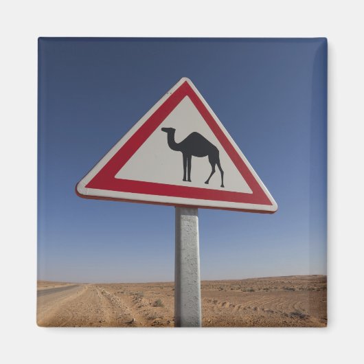 チュニジア、クサワーエリア、クサールギラン、グランドErg 6 マグネット (正面)