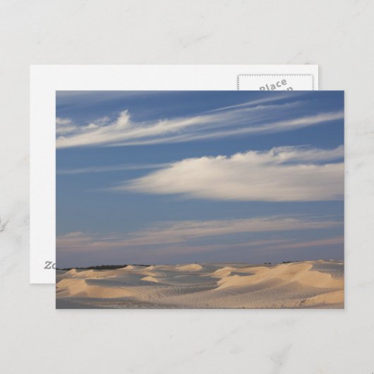 チュニジア、サハラ砂漠、ドゥー素晴らしズ、デューン、夕暮れ2 ポストカード (正面/裏面)