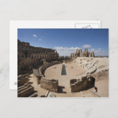 チュニジア、チュニジア中央海岸、エル・ジェム、ローマ6 ポストカード (正面/裏面)