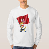 チュニジア ファン 猫 Tシャツ (正面)