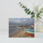 チュニジア、ボンキャップ、ハマメット、ウォーターフロント、 ポストカード (スタンド正面)