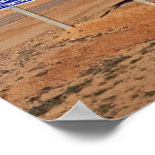 チュニジア，ラクダのサイン ポスター (角)