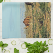 チュニジア，ラクダ キッチンタオル (折り畳み)