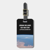 チュニジア、リビアの沿岸とシチリア島 ラゲッジタグ (正面縦)