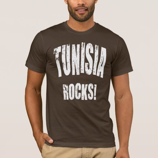 チュニジア·ロックス! Tシャツ (正面)