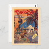 チュニジアHiver Tunisia Vintage Poster 1899 ポストカード (正面/裏面)