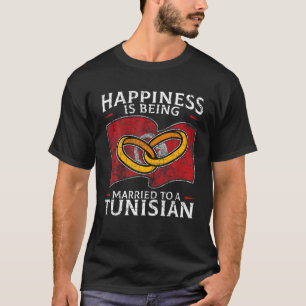 チュニジ結婚ア共和国のチュニジア・ルーツ国旗Ma Tシャツ