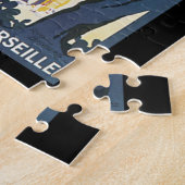 チュニスのヴィンテージ旅行ポスター ジグソーパズル (側面)