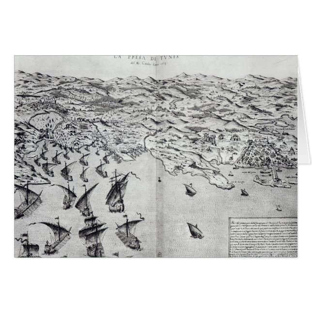 チュニスの取得の地図 (正面横)