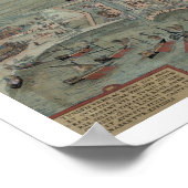 チュニスの地図, 'Civitates Orbis Terrarum'からの'G ポスター (角)