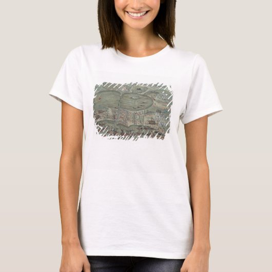 チュニスの地図, 'Civitates Orbis Terrarum'からの'G Tシャツ (正面)