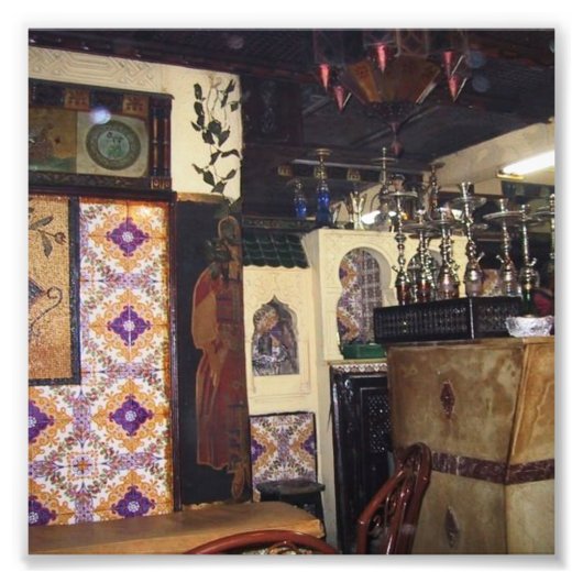 チュニスカフェ フォトプリント            (正面)