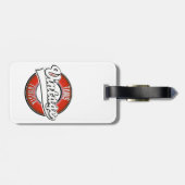 チュニスチュニジアヴィンテージスタイルロゴ ラゲッジタグ (裏面横)