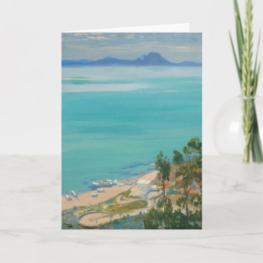 チュニス湾（朝） | サー・ジョン・レイヴリー カード (正面)