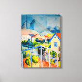 チュニス近郊サンジェルマン | Auguste Macke | キャンバスプリント (正面)