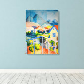 チュニス近郊サンジェルマン | Auguste Macke | キャンバスプリント (インサイチュ (ウッドフロア))