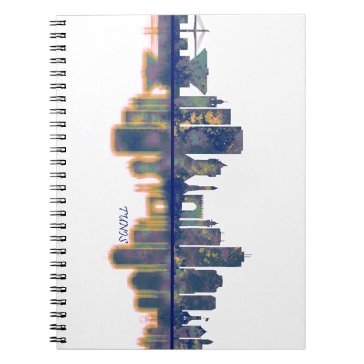 チュニス・スカイライン ノートブック (正面)