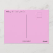 チュニス・チュニジアの洋服店と花 ポストカード (裏面)