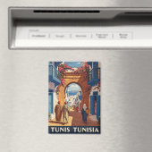 チュニス・チュニジア旅行メディナ葉書 マグネット (インサイチュ (食洗機))