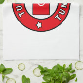 チュニス・チュニジア キッチンタオル (折り畳み)