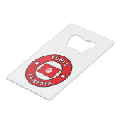 チュニス・チュニジア クレジットカード栓抜き (正面アングル)