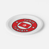 チュニス・チュニジア ペーパープレート (アングル)