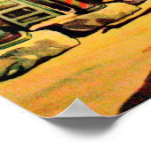 チュニス、チュニジア、ユッセフ・デイ・モスク、市内中心部 ポスター (角)