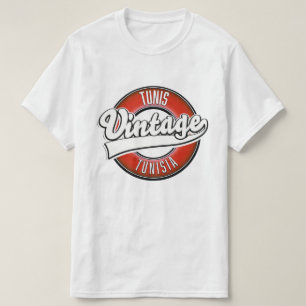 チュニス チュニジア ヴィンテージ ロゴ Tシャツ