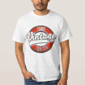 チュニス チュニジア ヴィンテージ ロゴ Tシャツ (正面)